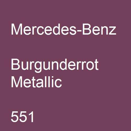 Mercedes-Benz, Burgunderrot Metallic, 551.